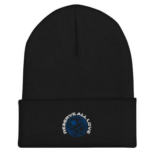 Reserve All Love Blue Cuffed Beanie