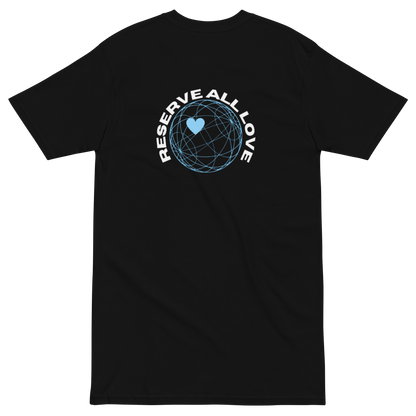 Reserve All Love Black and Light Blue Tee