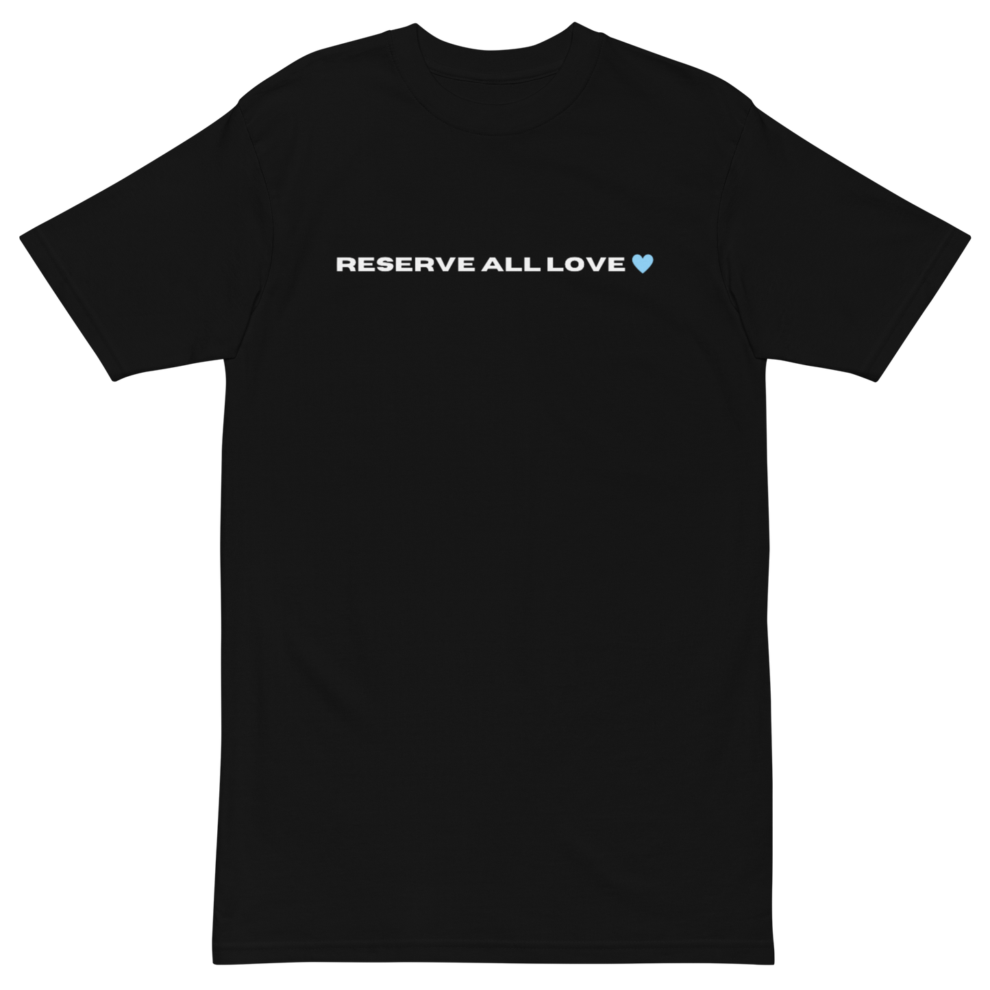 Reserve All Love Black and Light Blue Tee