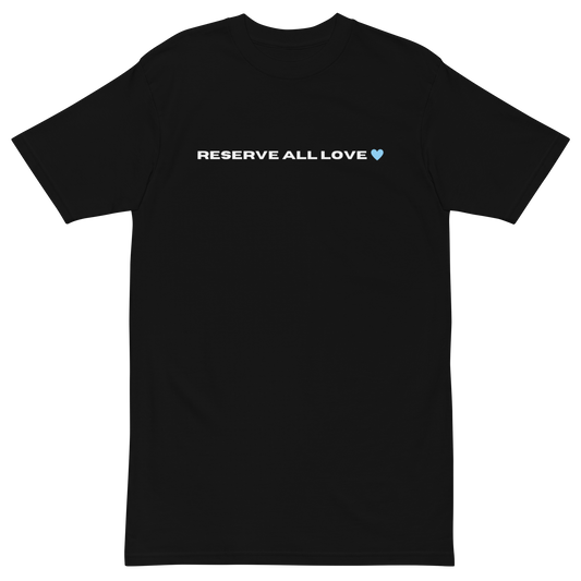 Reserve All Love Black and Light Blue Tee