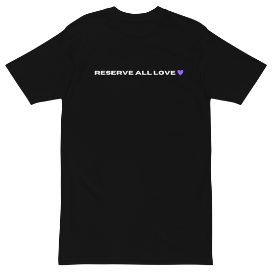 Reserve All Love Black and Purple Tee