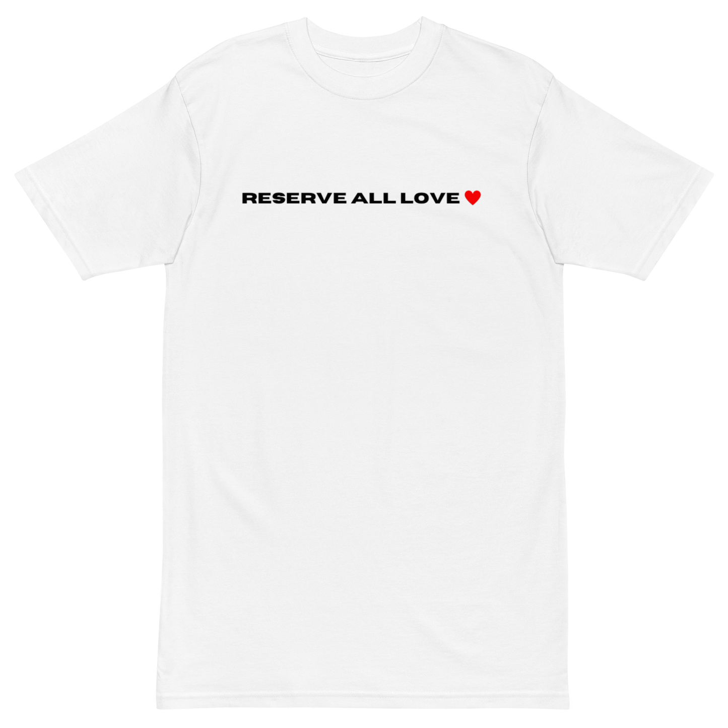 Reserve All Love White and Red Tee