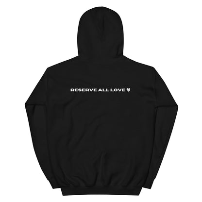 Reserve All Love Black and White Hoodie