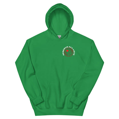 Reserve All Love Green and Red Hoodie