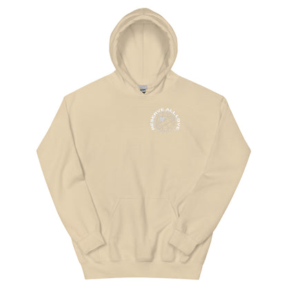 Reserve All Love Beige and White Hoodie