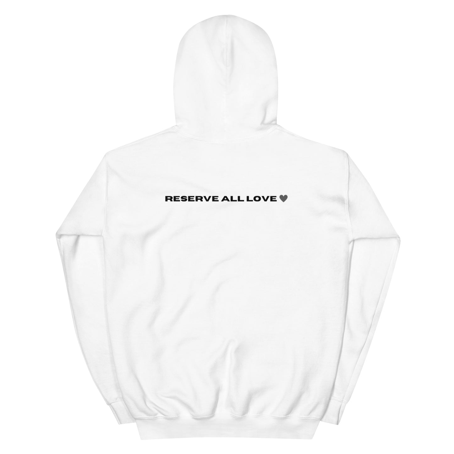 Reserve All Love White and Black Hoodie