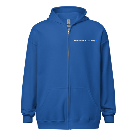 Reserve All Love Blue Zip Hoodie